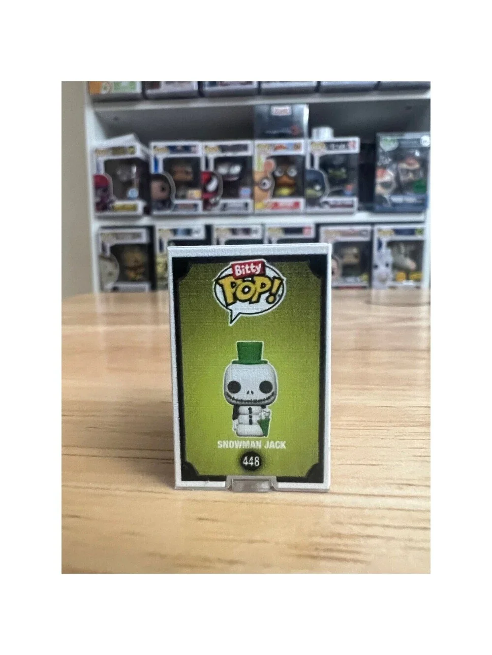 HYPER RARE CHASE BITTY Snowman Jack Skellington 1-Inch Funko Pop #448 Disney NBC